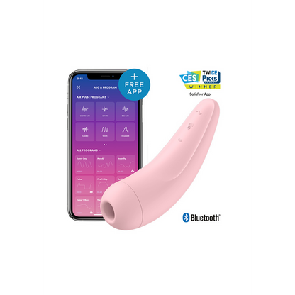 Curvy 2Plus - Air Pulse Stimulator en Vibratie - Roze Pink - 0