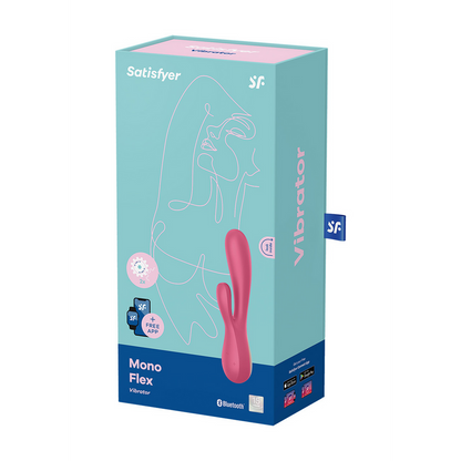 Mono Flex - Rabbit Vibrator - Rood Rot - 0