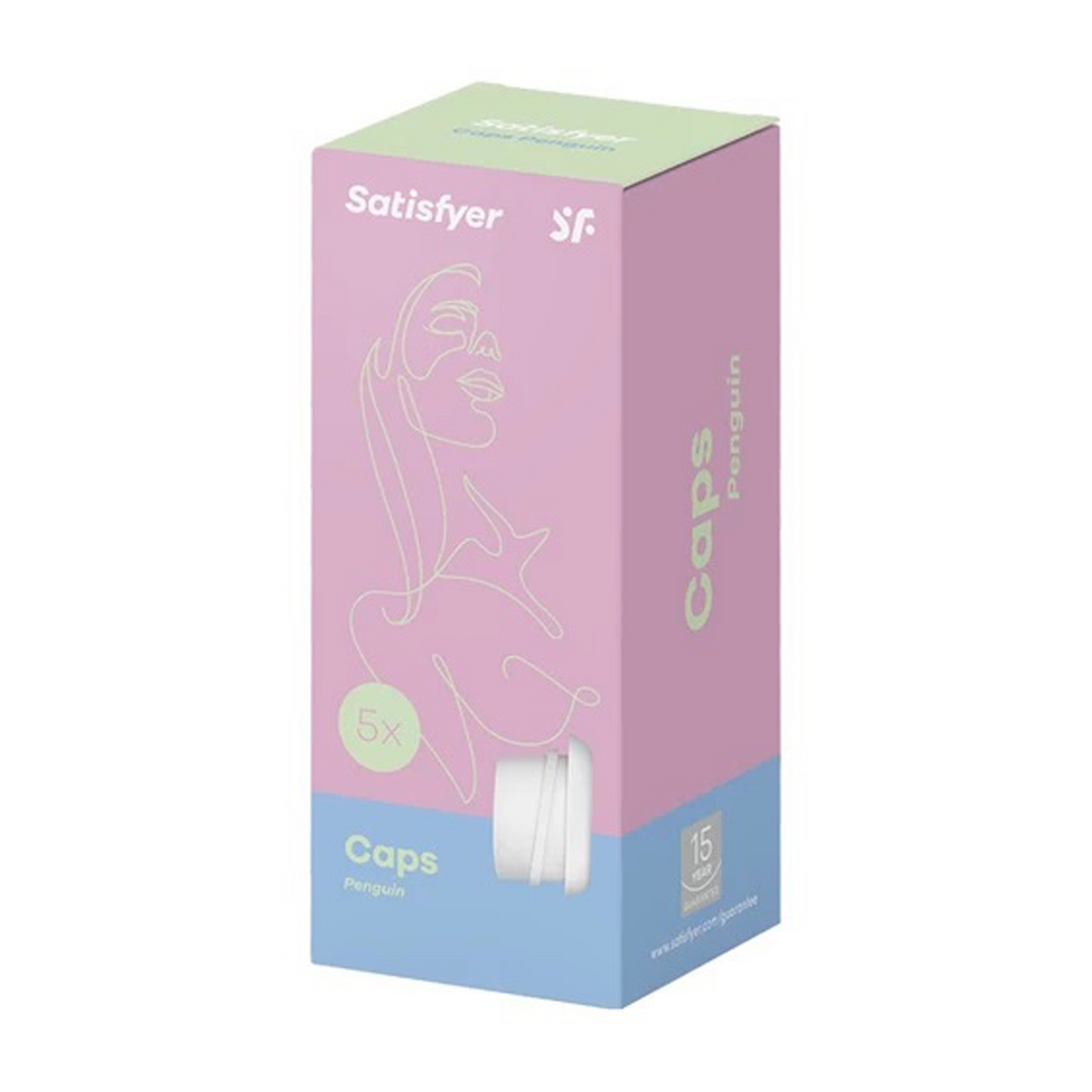 Penguin - Air Pulse Stimulator - Climax Tips - Wit Weiß - 2