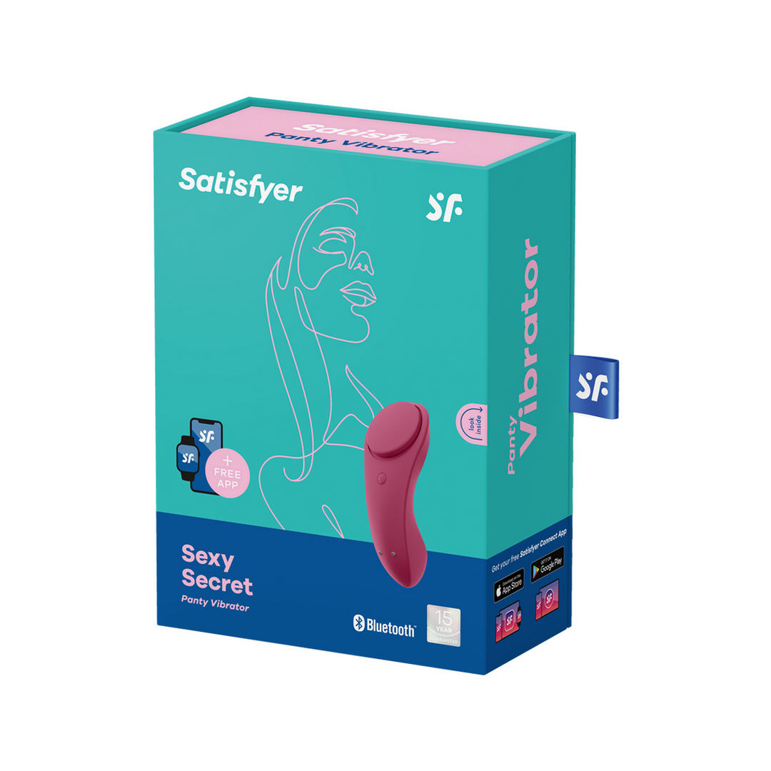 Sexy Secret - Panties Vibrator - Wijnrood Rot - 0
